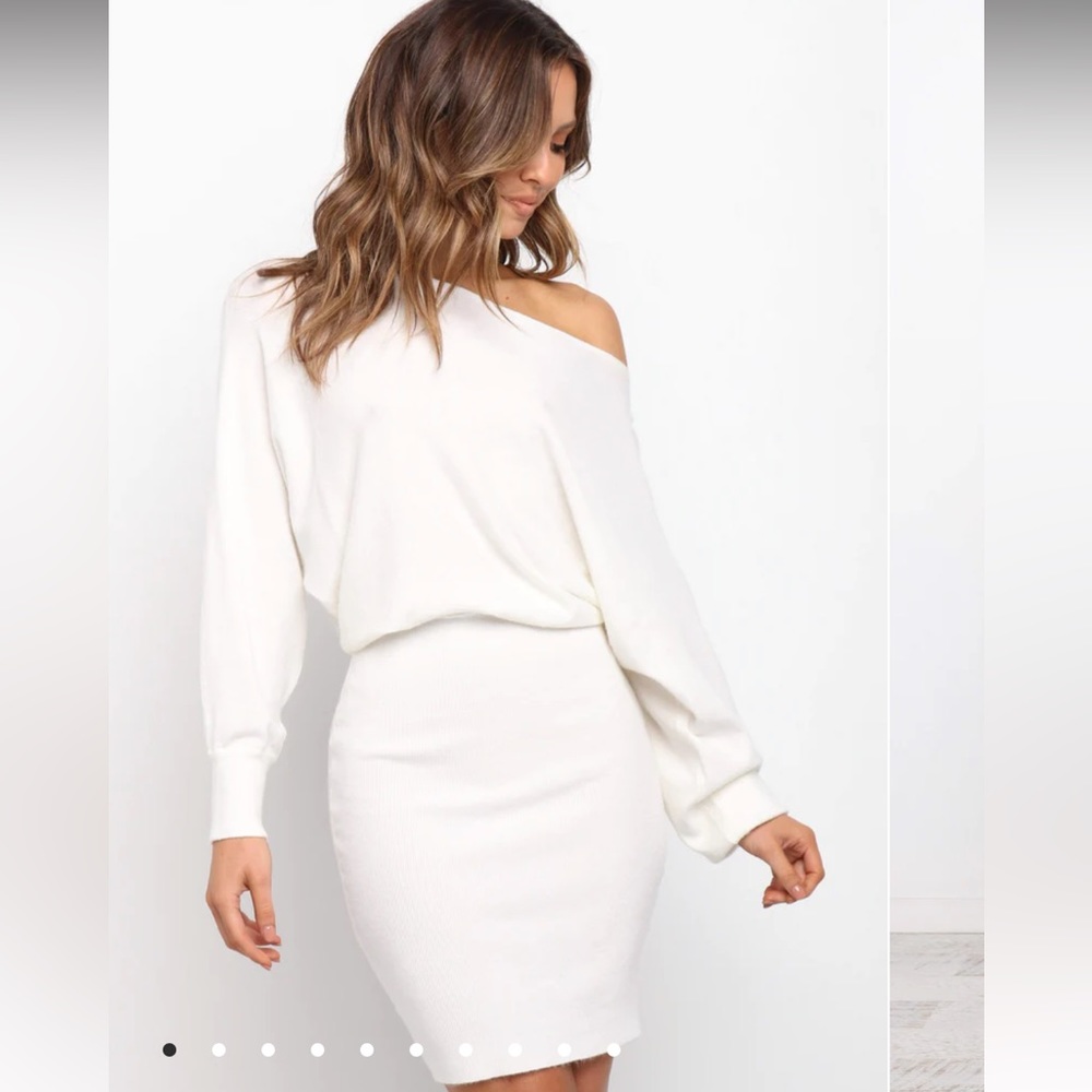 NWT Petal and Pup white sweater dress